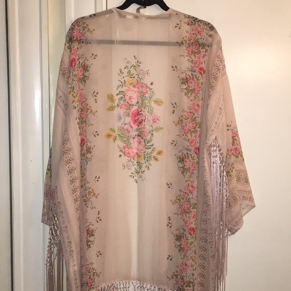 Floral Print Kimono - Picture 4 of 4